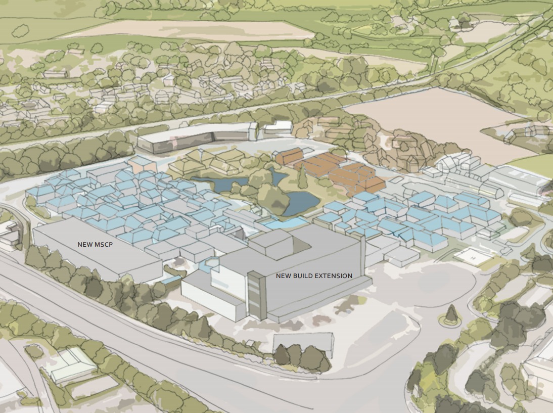 Expansion Plans Revealed For Royal Bournemouth Hospital News Wave 105   RBH Plans Artist 's Impression 